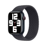 Apple Watch SE 2 GPS 44mm Midnight Aluminum Case w. Midnight Braided Solo Loop (MNLC3 + MPD33)