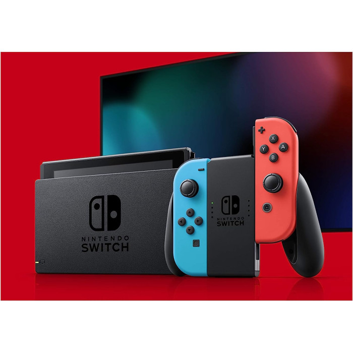 Nintendo Switch with Neon Blue and Neon Red Joy-Con (045496452629)