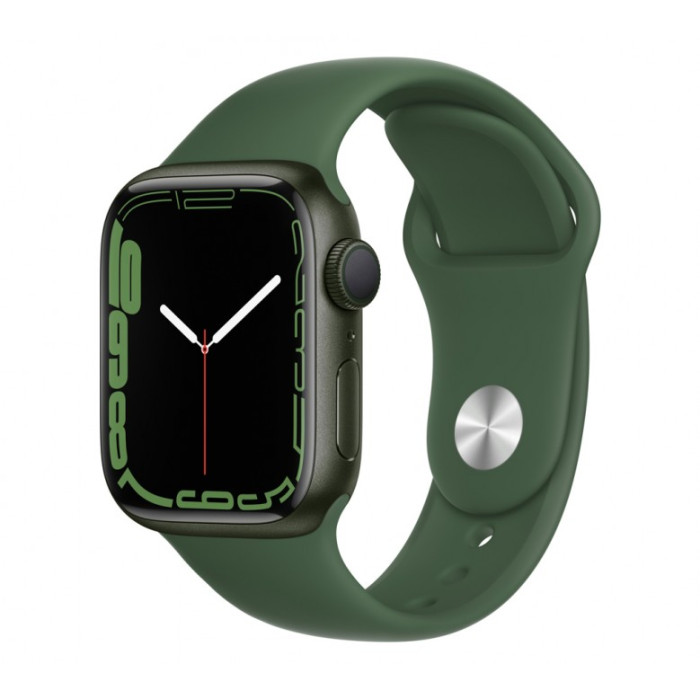 Apple Watch Series 7 GPS 45mm Green Aluminum Case With Green Sport Band (MKN73) Уценка Open Box