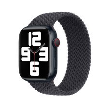 Apple Watch SE 2 GPS 44mm Midnight Aluminum Case w. Midnight Braided Solo Loop (MNLC3 + MPD33)
