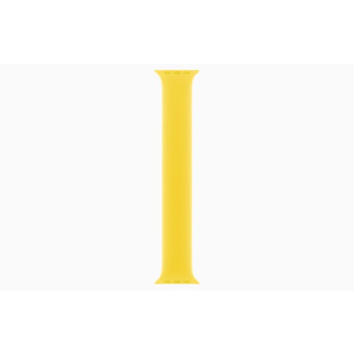 Apple Watch SE 2 GPS 44mm Silver Aluminum Case with Canary Yellow Solo Loop  (MNLD3 + MQW33)