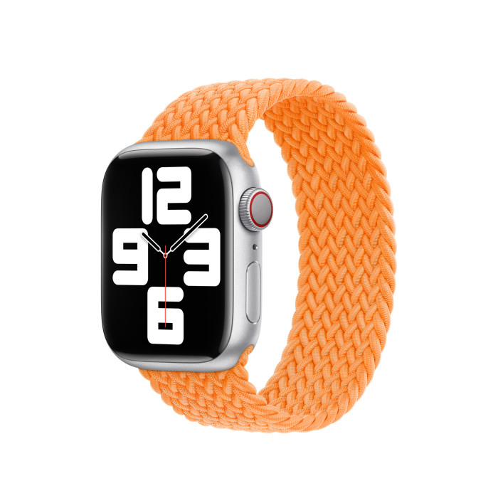 Ремінець Apple Bright Orange Braided Solo Loop - Size 4 для Watch 38/40/41mm (MQXR3)
