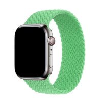 APPLE WATCH SE 2 GPS 44MM SILVER ALUMINUM CASE WITH Bright Green Braided Solo loop (MNLD3+MN1D3)
