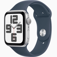APPLE WATCH SE 2 GPS 44MM SILVER ALUMINUM CASE WITH Abyss Blue Sport Band (MNLD3 + MKUW3)