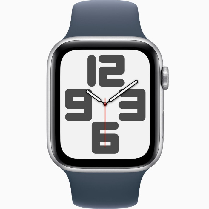 APPLE WATCH SE 2 GPS 44MM SILVER ALUMINUM CASE WITH Abyss Blue Sport Band (MNLD3 + MKUW3)