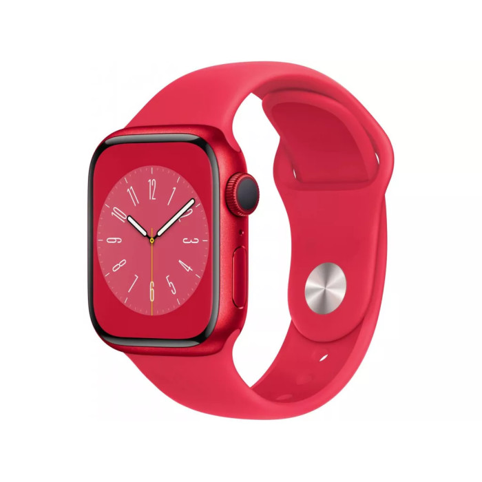 Apple Watch Series 8 GPS 41mm PRODUCT RED Aluminum Case w. PRODUCT RED S. Band (MNP73, MNUG3)