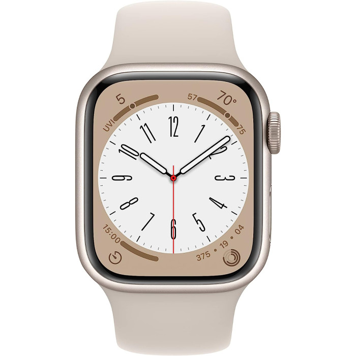 Apple Watch Series 8 GPS + Cellular 41mm Starlight Aluminum Case with Starlight Sport Band (MNJ03/MNHY3)