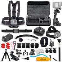 DigiNerds 50 in 1 Action Camera Accessory Kit Compatible with GoPro Hero11/10/9/8/7/6/5, GoPro Max, GoPro Fusion 10+ (DNACTIONKIT50V2BK)