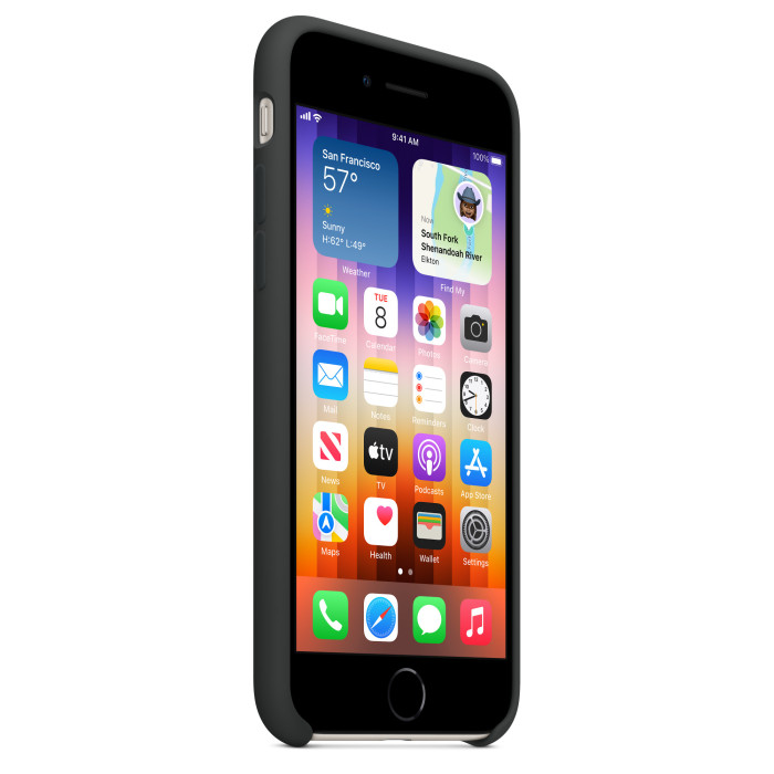 Чохол для смартфона Apple iPhone SE Silicone Case - Midnight (MN6E3)