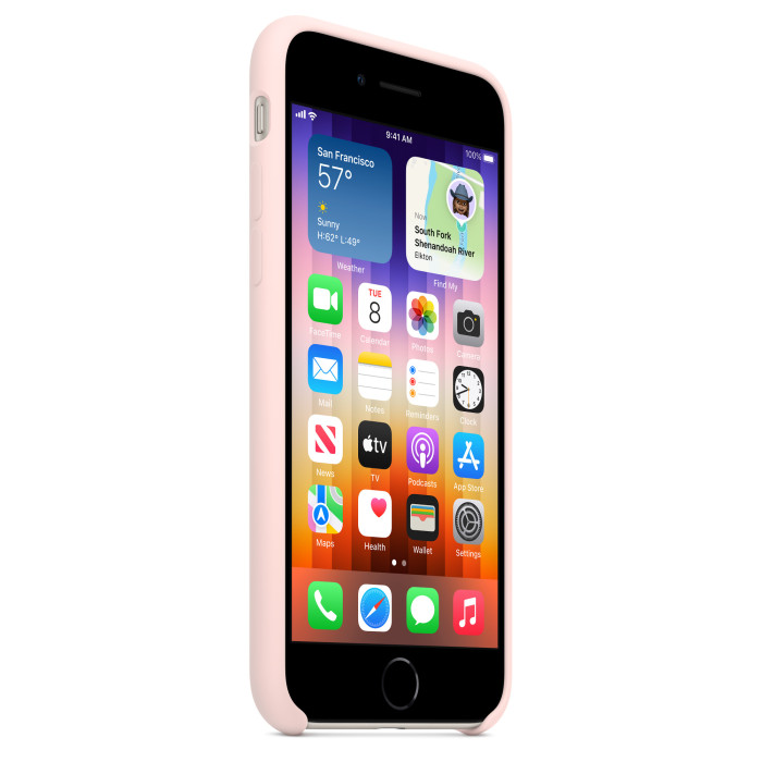 Чохол для смартфона Apple iPhone SE Silicone Case - Chalk Pink (MN6G3)