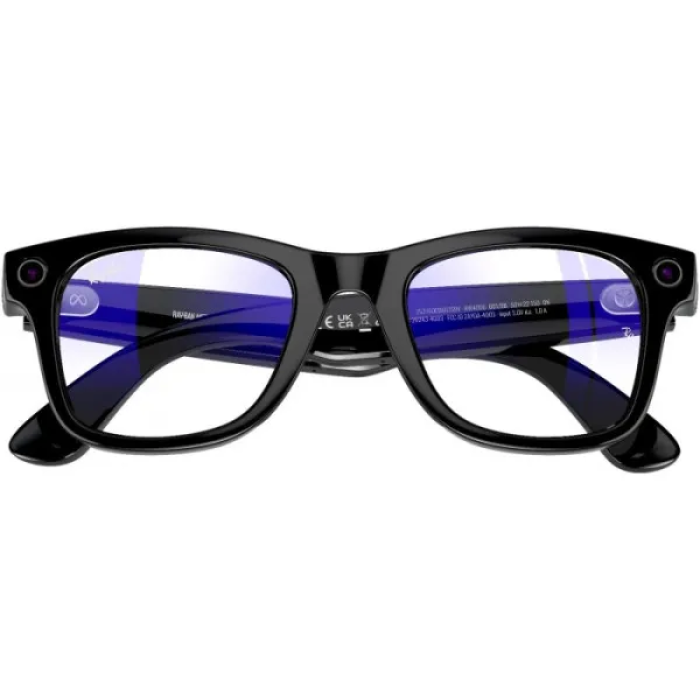 Смарт-окуляри Ray-Ban Смарт-окуляри Meta Wayfarer Shiny Black Frame Clear Lenses (RW4006 601/SB 50-22)