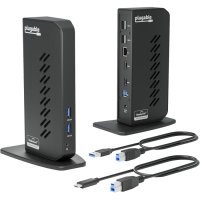 Док-станція Plugable Dual 1080p HDMI USB-C &amp;amp; USB 3.0, 10 Ports для Windows / ChromeOS / macOS (UD-3900Z)