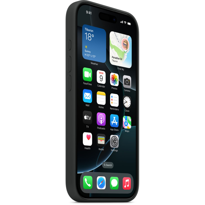 Apple iPhone 16 Pro Silicone Case with MagSafe - Black (MYYJ3)