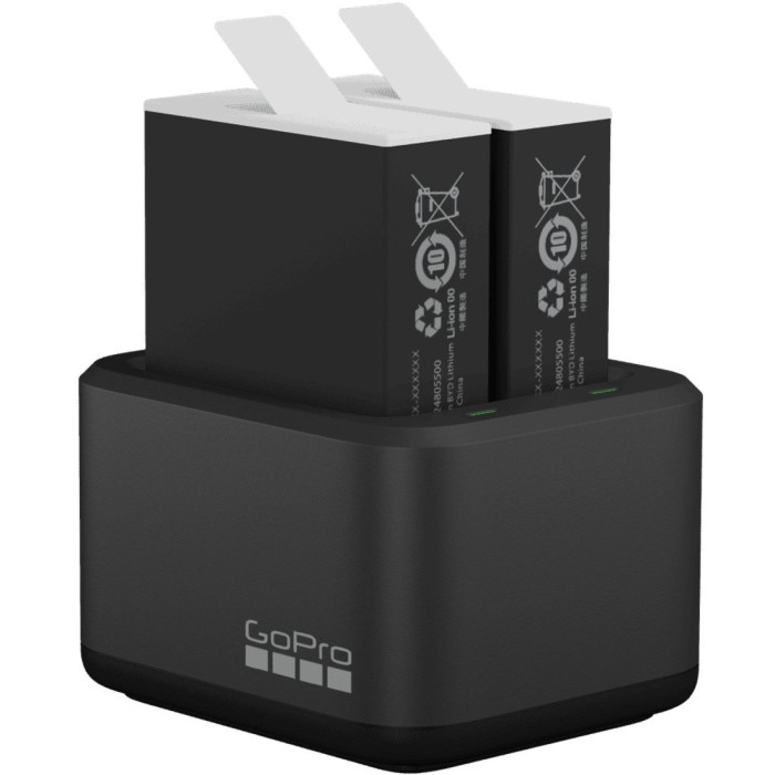 Подвійний зарядний пристрій Акумулятор 2 шт. GoPro Dual Battery Charger + battery Enduro 2 pcs for HERO11/10/9 (ADDBD-211)