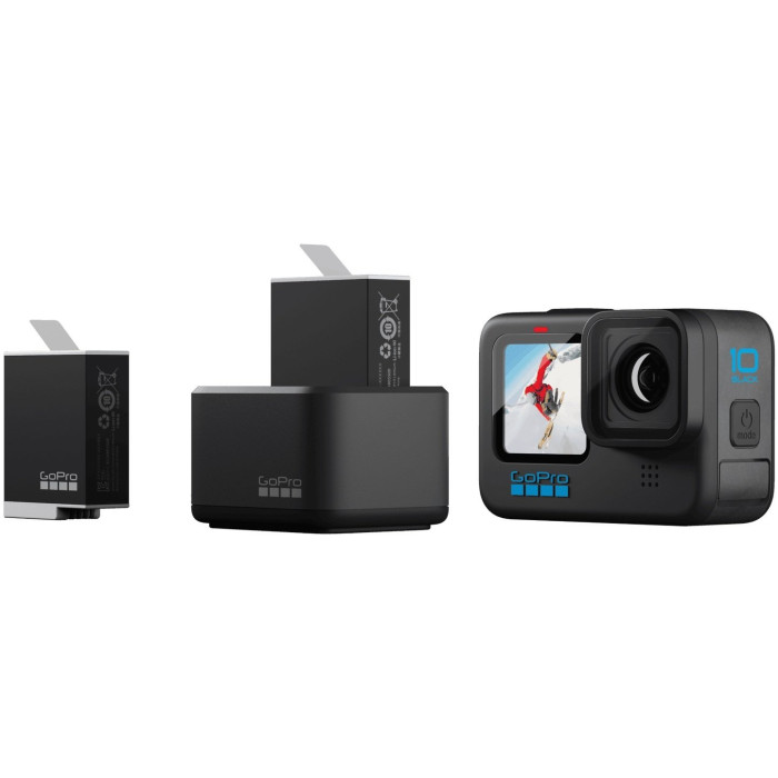 Подвійний зарядний пристрій Акумулятор 2 шт. GoPro Dual Battery Charger + battery Enduro 2 pcs for HERO11/10/9 (ADDBD-211)