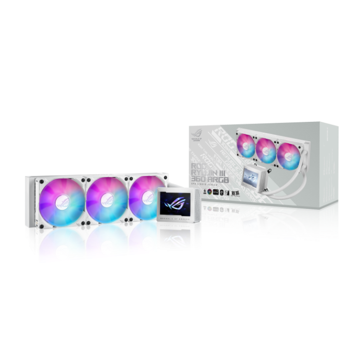 Водяне охолодження ASUS ROG Ryujin III 360 ARGB White Edition (90RC00L2-M0UAY0)