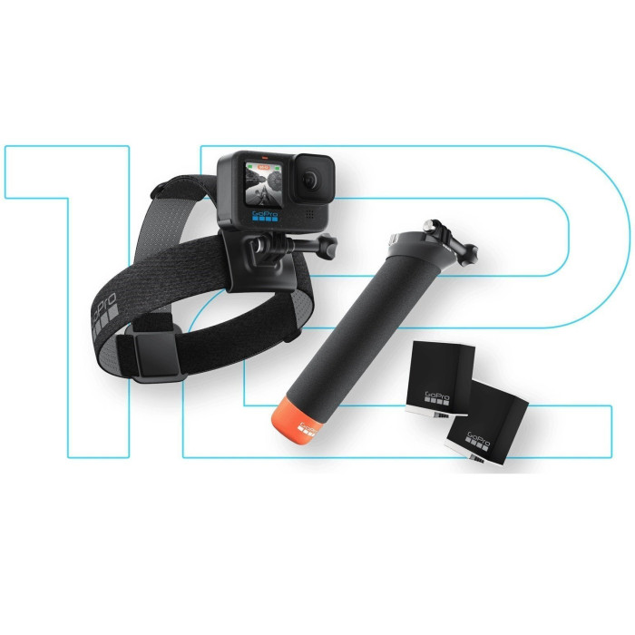 Екшн-камера GoPro HERO 12 Black + Enduro + Head Strap + Handler Floating (CHDRB-121-RW)