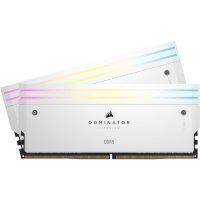 Пам'ять для настільних комп'ютерів CORSAIR Dominator Titanium RGB DDR5 RAM 64GB (2x32GB) DDR5 6000MHz CL30 (CMP64GX5M2B6000C30W)