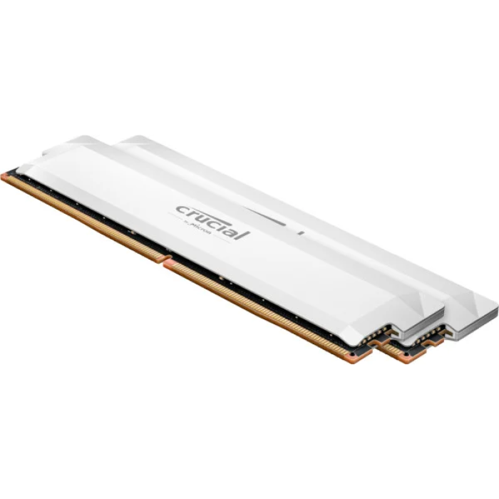 Пам'ять для настільних комп'ютерів Crucial 32 GB (2x16GB) DDR5 6400 MHz Pro White (CP2K16G64C38U5W)
