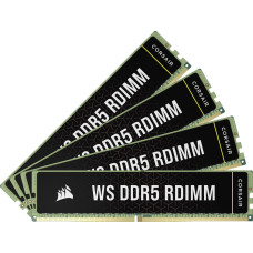 Пам'ять для настільних комп'ютерів Corsair WS DDR5 ECC RDIMM 128GB (4 x 32GB) DDR5 DRAM 5600MTs CL40 Memory Kit (CMA128GX5M4B5600C40)