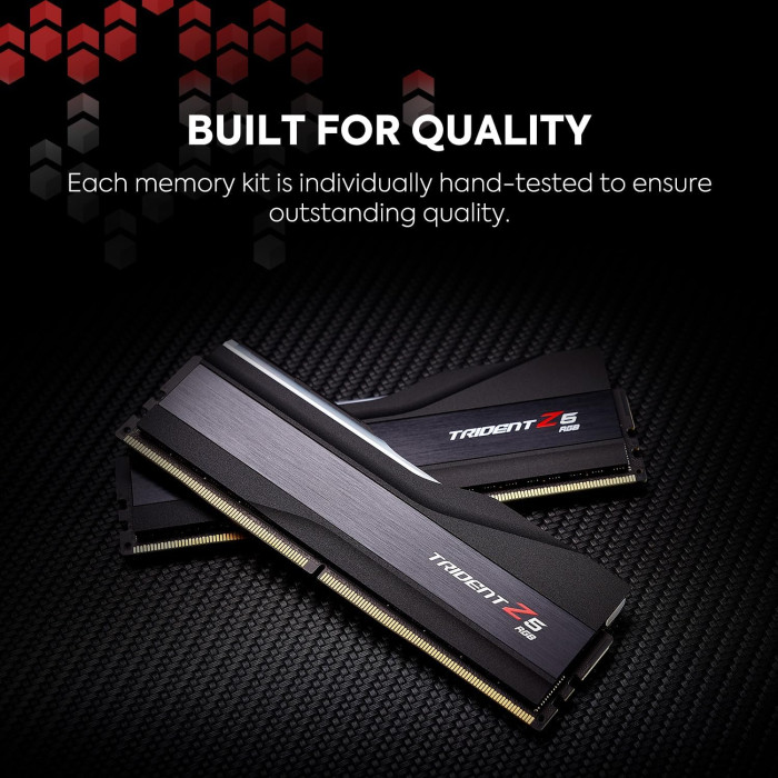 Память для настольных компьютеров G.Skill 32 GB (2x16GB) DDR5 RAM (Intel XMP 3.0 &amp;amp;amp; AMD Expo) 6000 MHz Trident Z5 RGB Matte Black (F5-6000J3636F16GA2-TZ5RK)
