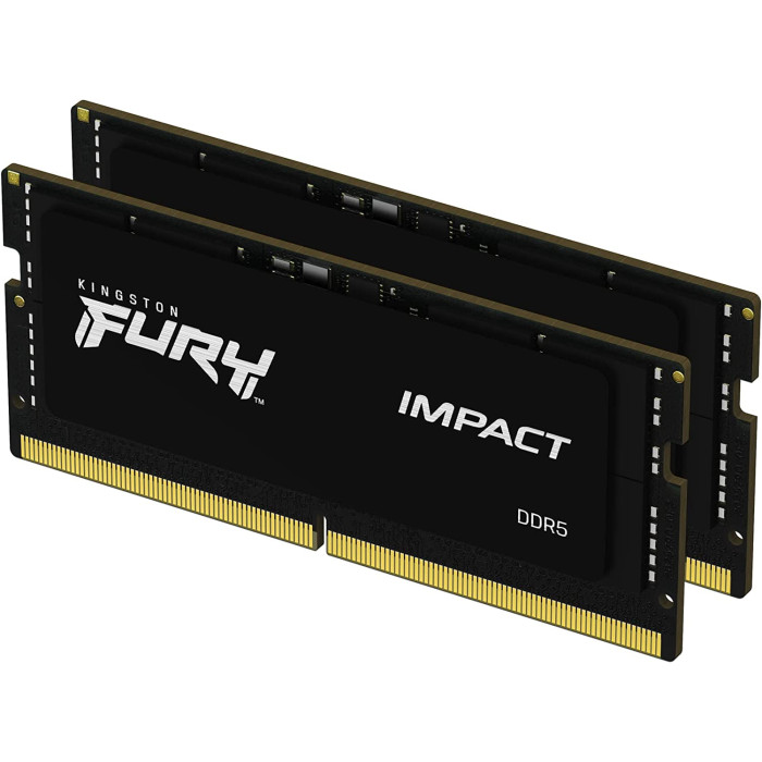 Память для ноутбуков Kingston FURY 32 GB (2x16GB) SO-DIMM DDR5 5600 MHz Impact (KF556S40IBK2-32)