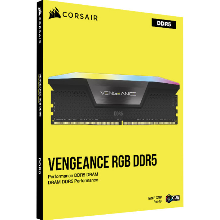 Пам'ять для настільних комп'ютерів Corsair 64 GB (2x32GB) DDR5 6400 MHz Vengeance RGB (CMH64GX5M2B6400C32)