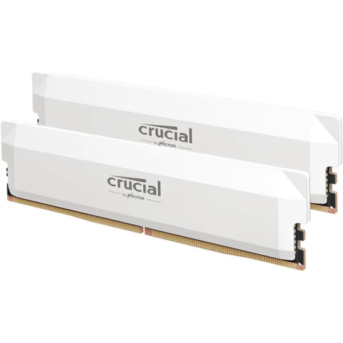 Пам'ять для настільних комп'ютерів Crucial 32 GB (2x16GB) DDR5 6000 MHz Pro Overclocking White (CP2K16G60C36U5W)