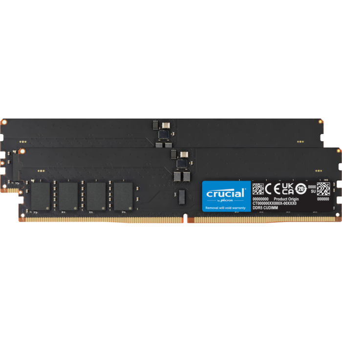 Пам'ять для настільних комп'ютерів Crucial 64 GB (2x32GB) DDR5 4800 MHz (CT2K32G48C40U5)