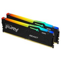 Пам'ять для настільних комп'ютерів Kingston FURY 16 GB (2x8GB) DDR5 5200 MHz Beast RGB (KF552C40BBAK2-16)