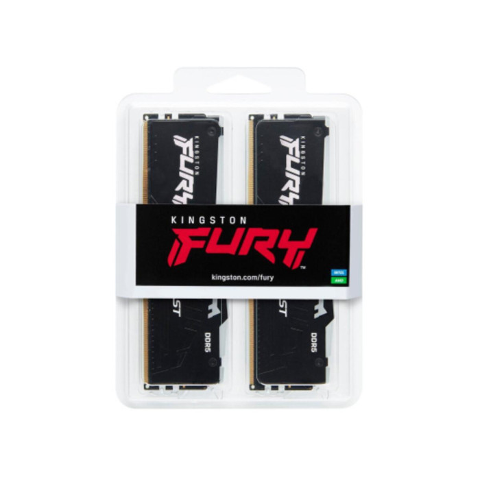 Пам'ять для настільних комп'ютерів Kingston FURY 16 GB (2x8GB) DDR5 5200 MHz Beast RGB (KF552C40BBAK2-16)