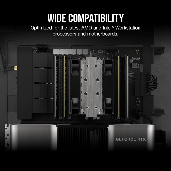 Пам'ять для настільних комп'ютерів Corsair WS DDR5 ECC RDIMM 128GB (4 x 32GB) DDR5 DRAM 5600MTs CL40 Memory Kit (CMA128GX5M4B5600C40)