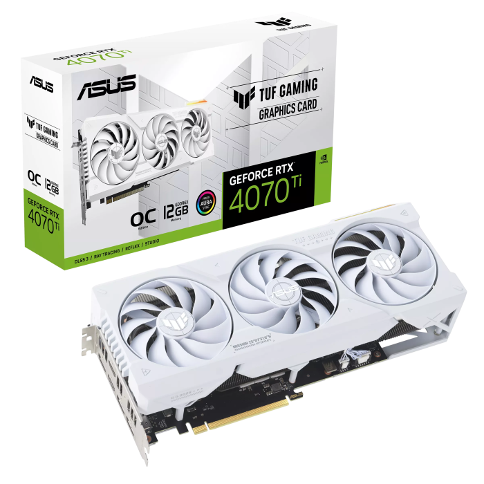 Відеокарта ASUS TUF-RTX4070TI-O12G-WHITE-GAMING (90YV0IJ2-M0NA00)