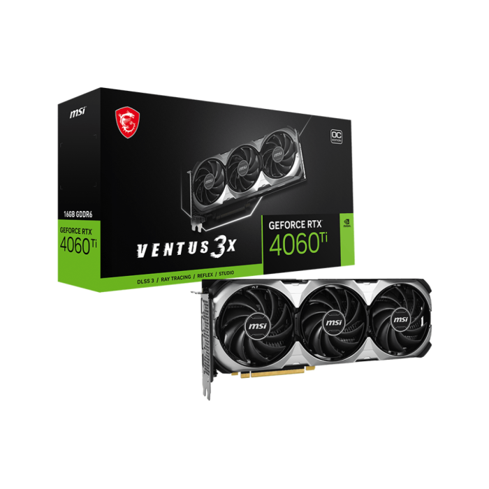 Відеокарта MSI GeForce RTX 4060 Ti VENTUS 3X 16G OC
