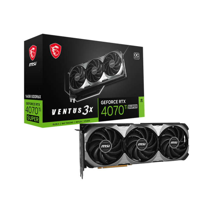 Відеокарта MSI GeForce RTX 4070 Ti SUPER 16G VENTUS 3X OC (912-V513-614)