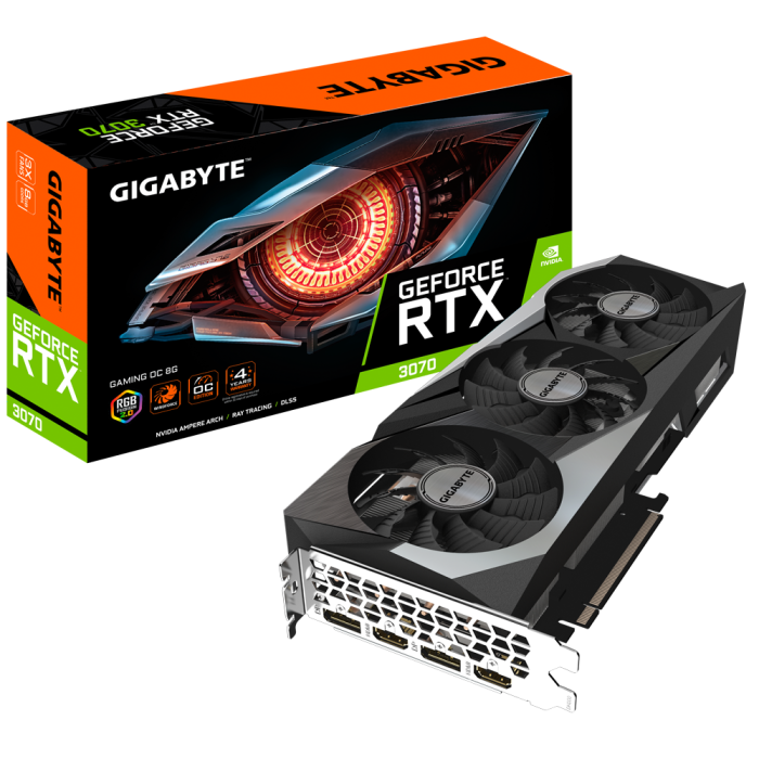 Відеокарта GIGABYTE GeForce RTX 3070 GAMING OC 8G (GV-N3070GAMING OC-8GD)