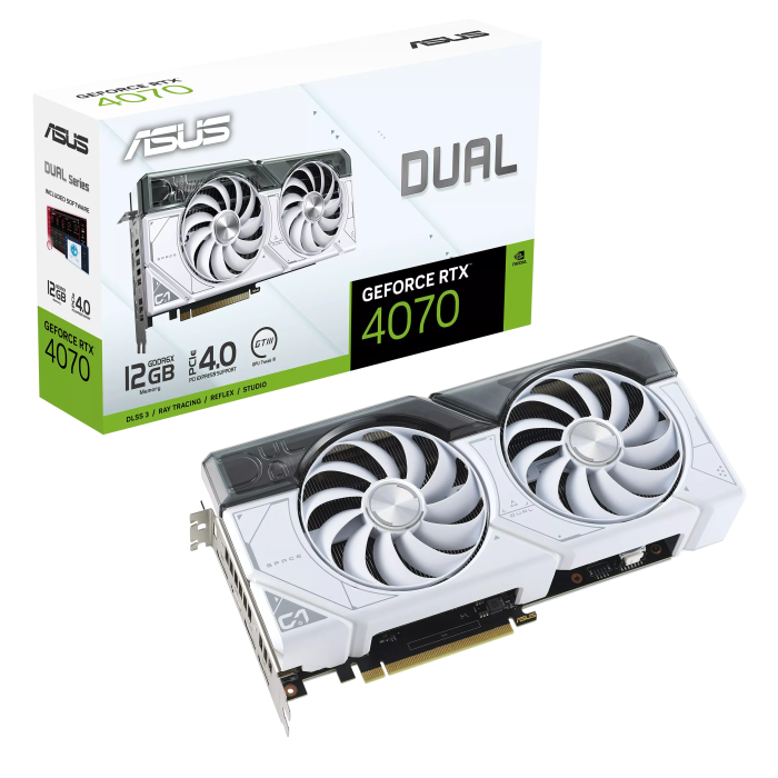 Відеокарта ASUS DUAL-RTX4070-12G-WHITE