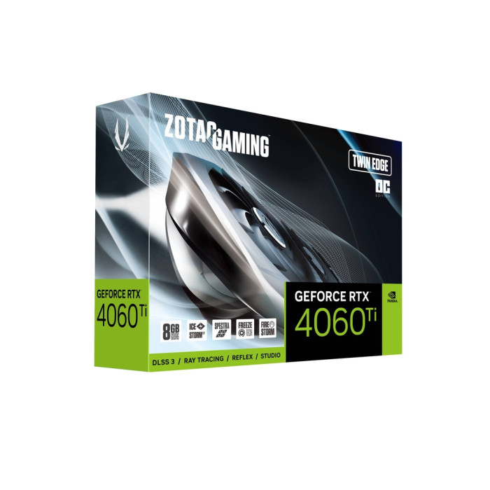 Відеокарта Zotac GAMING GeForce RTX 4060 Ti 8GB Twin Edge OC (ZT-D40610H-10M)