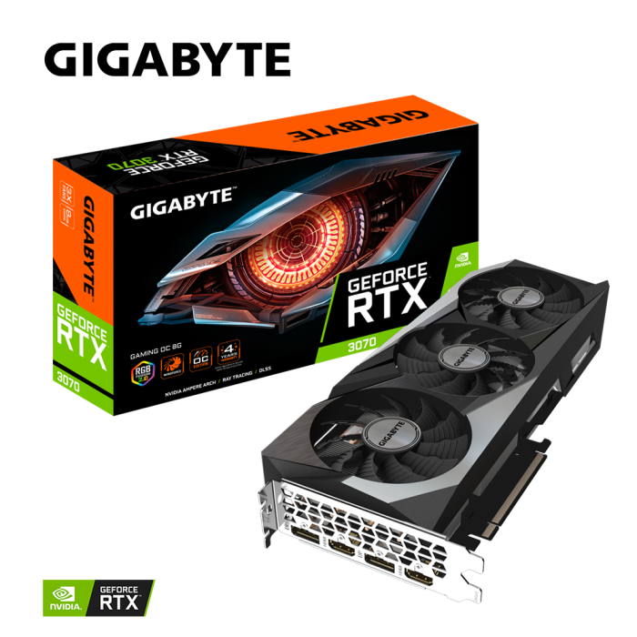 Відеокарта GIGABYTE GeForce RTX 3070 GAMING OC 8G (GV-N3070GAMING OC-8GD)