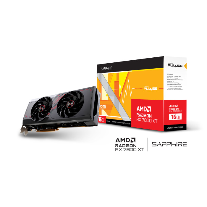 Відеокарта Sapphire Radeon RX 7800 XT 16GB PULSE (11330-02)