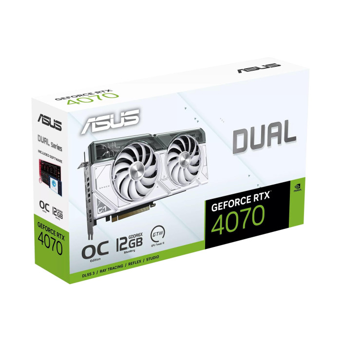 Відеокарта ASUS DUAL-RTX4070-O12G-WHITE