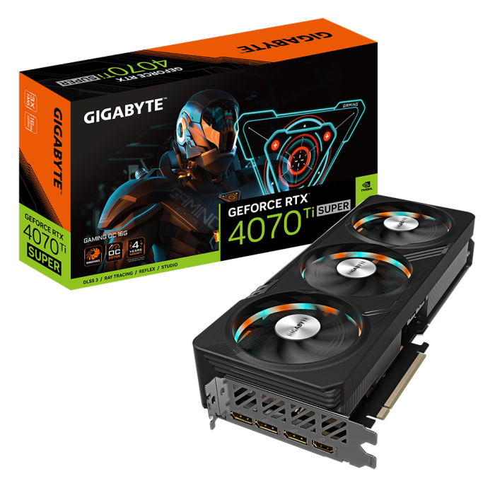 Відеокарта GIGABYTE GeForce RTX 4070 Ti SUPER GAMING OC 16G (GV-N407TSGAMING OC-16GD)