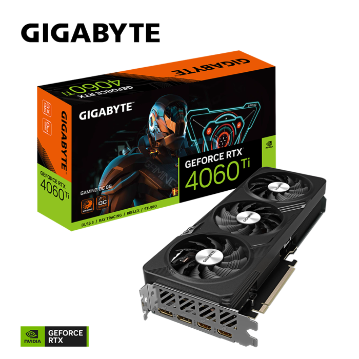 Відеокарта GIGABYTE GeForce RTX 4060 Ti GAMING OC 8G (GV-N406TGAMING OC-8GD)