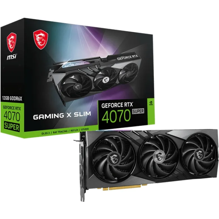 Відеокарта MSI GeForce RTX 4070 SUPER 12G GAMING X SLIM (912-V513-619)