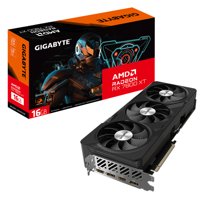 Відеокарта GIGABYTE Radeon RX 7800 XT GAMING OC 16G (GV-R78XTGAMING OC-16GD)