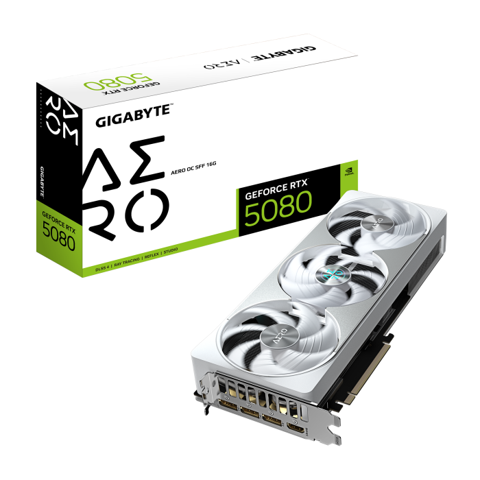 Відеокарта GIGABYTE GeForce RTX 5080 AERO OC SFF 16G (GV-N5080AERO OC-16GD)