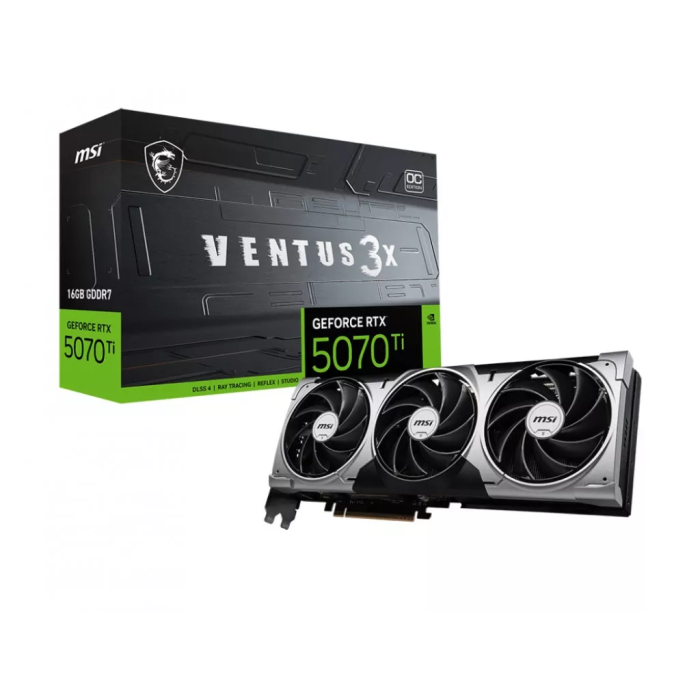 Видеокарта MSI GeForce RTX 5070 Ti 16G VENTUS 3X OC (912-V531-083)