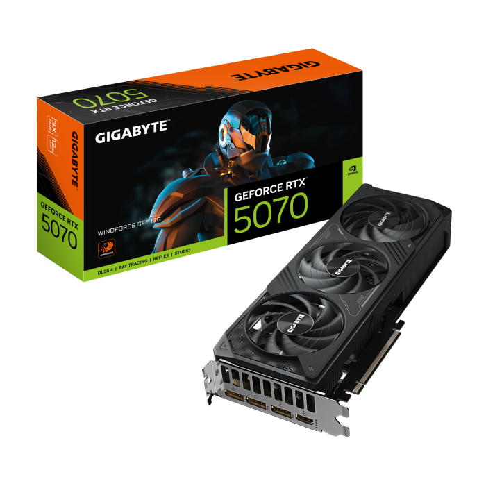 Видеокарта GIGABYTE GeForce RTX 5070 WINDFORCE SFF 12G (GV-N5070WF3-12GD)