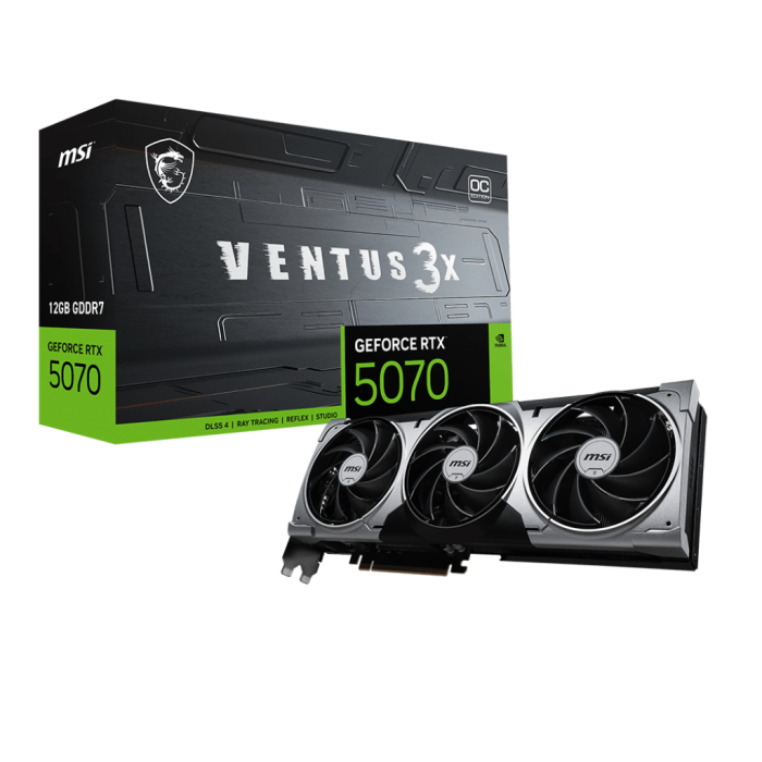 Відеокарта MSI GeForce RTX 5070 12G VENTUS 3X OC (912-V532-001)
