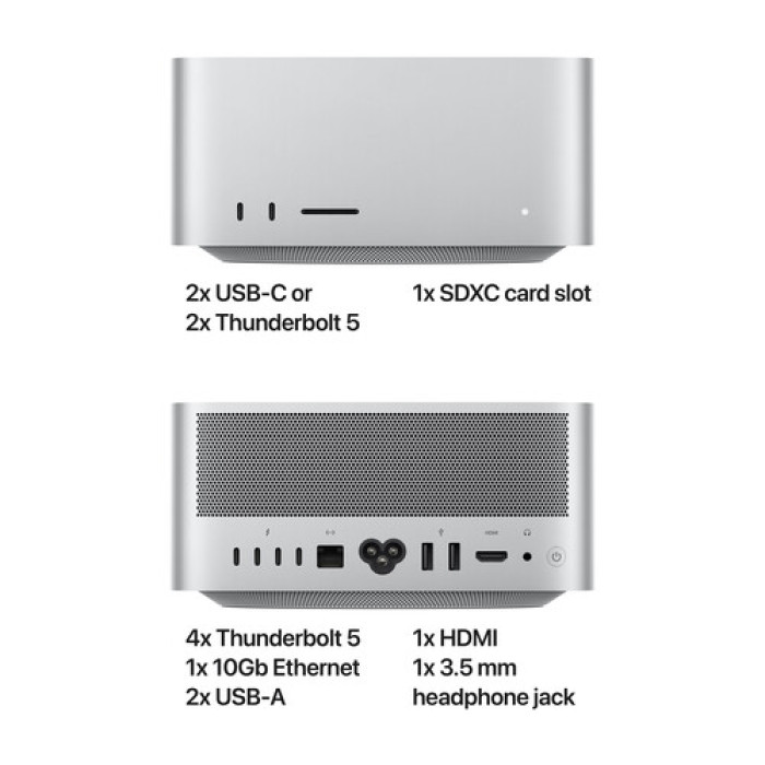 Неттоп  Apple Mac Studio 2025 M4 Max/16CPU/40GPU/48GB/2TB (Z1CD0014H)